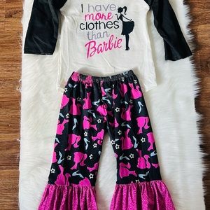 2T Boutique Barbie Bell Bottoms Outfit